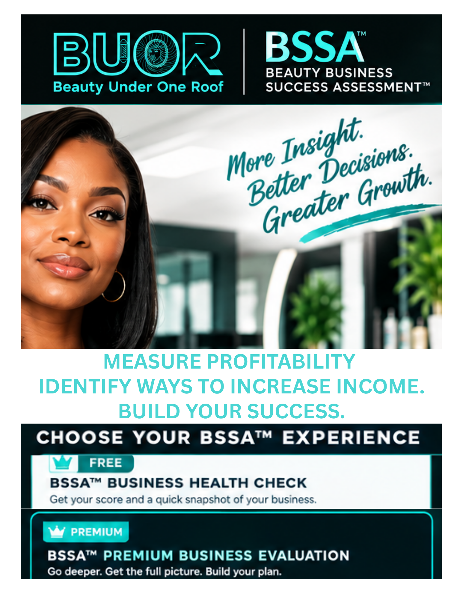 BUOR Beauty Business Success Assessment (BSSA™): free Business Health Check and Premium Business Evaluation